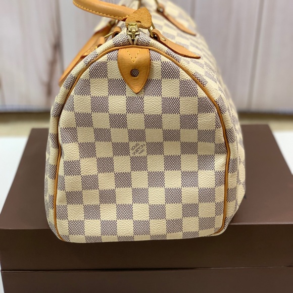 Authentic Louis Vuitton Damier Azur Speedy 30 - Picture 7 of 8
